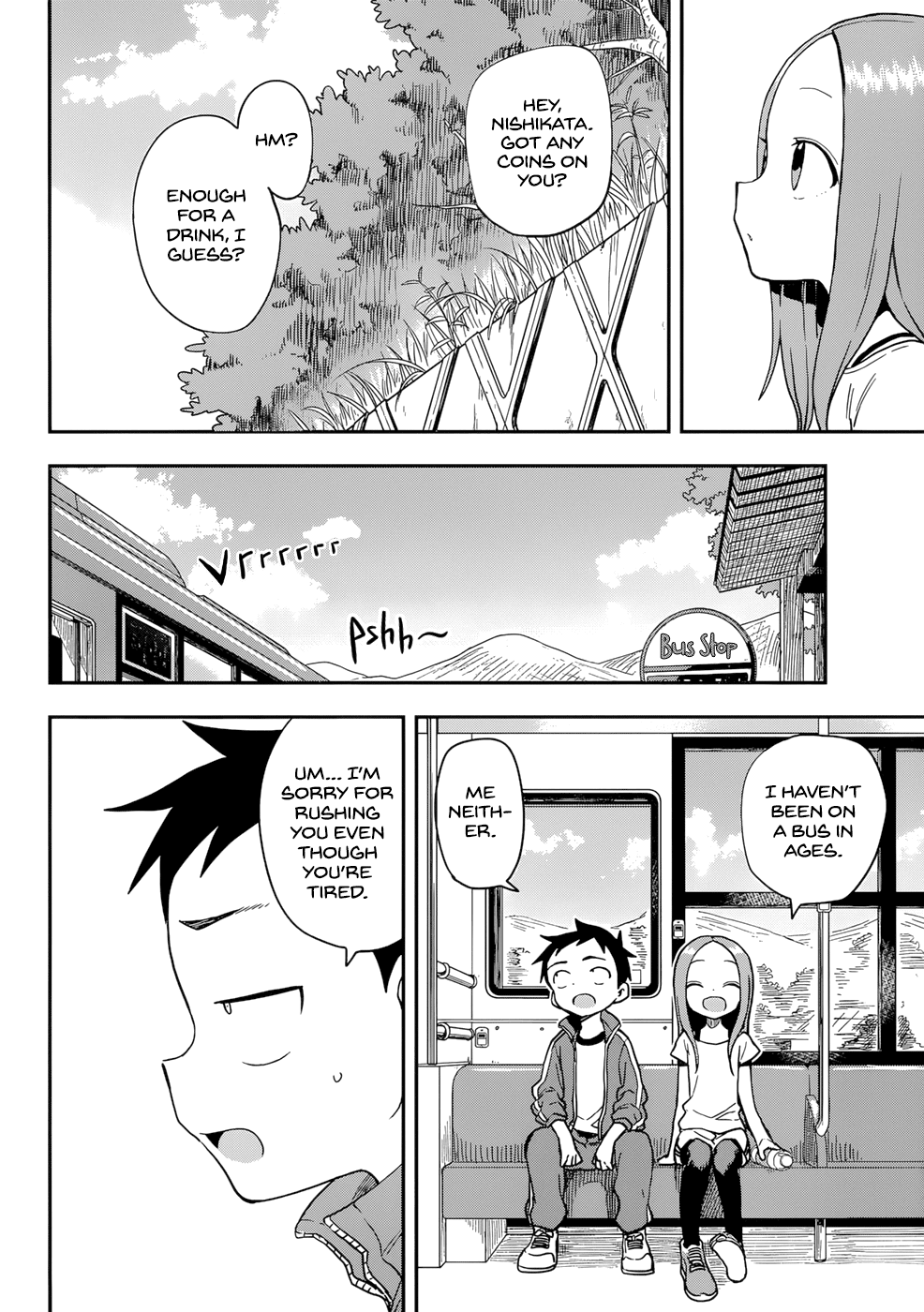 Karakai Jouzu no Takagi-san Chapter 154 page 8 - Chapter 154: Bus