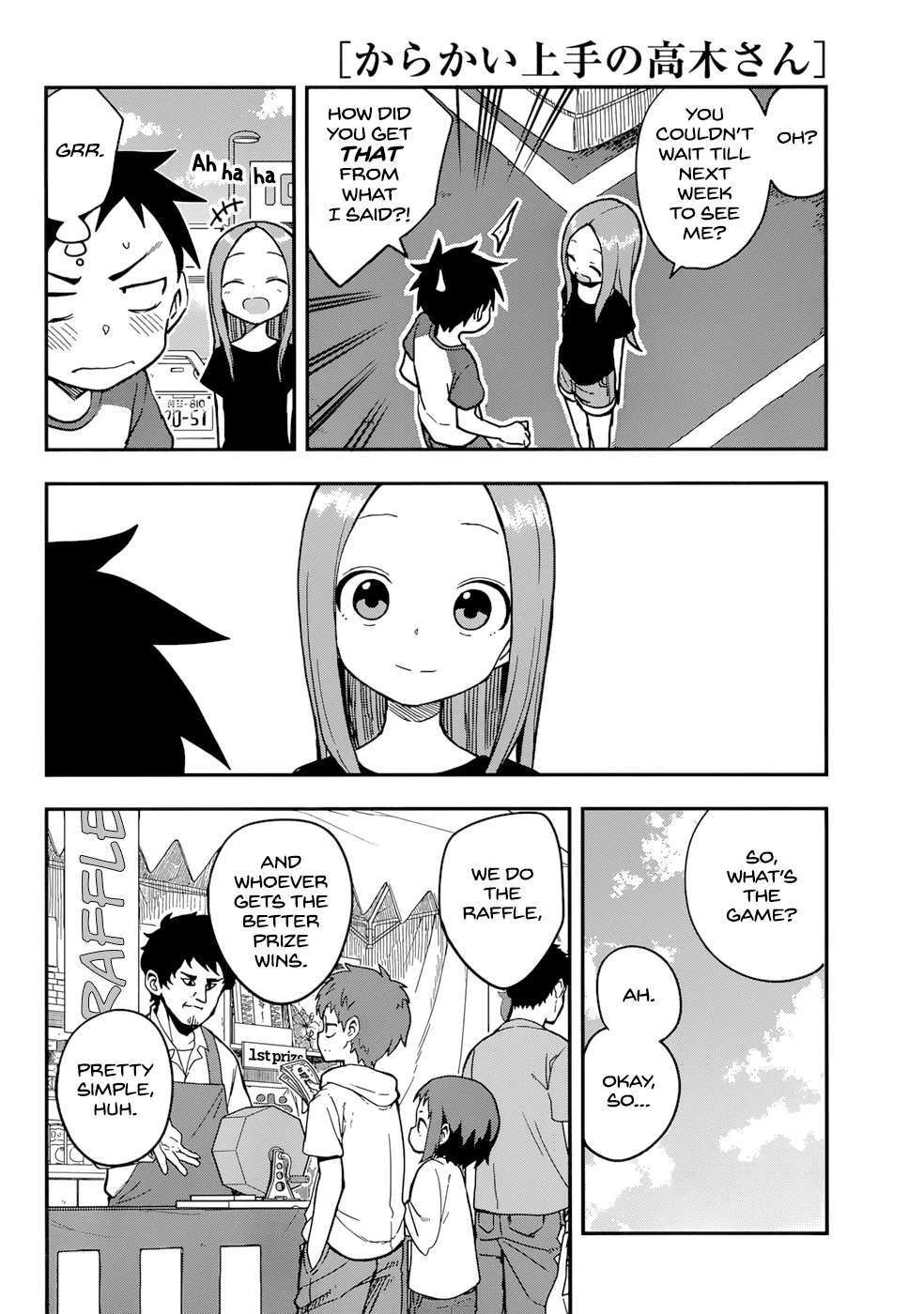 Karakai Jouzu no Takagi-san Chapter 155 page 4 - Chapter 155: Raffle