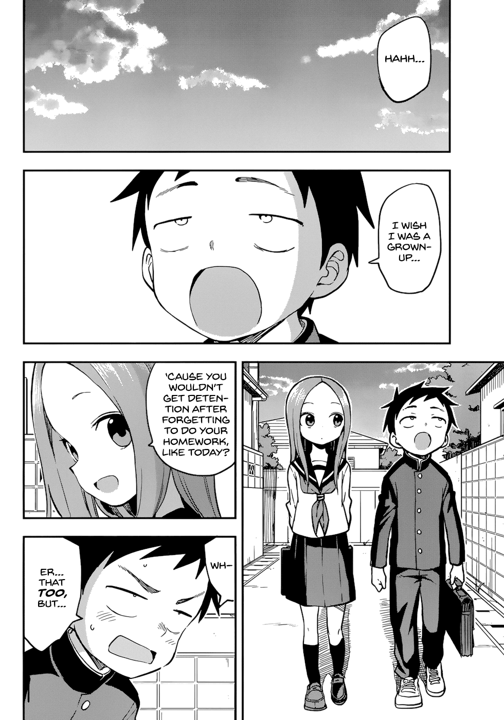 Karakai Jouzu no Takagi-san Chapter 157 page 2 - Chapter 157: Playing With Shadows