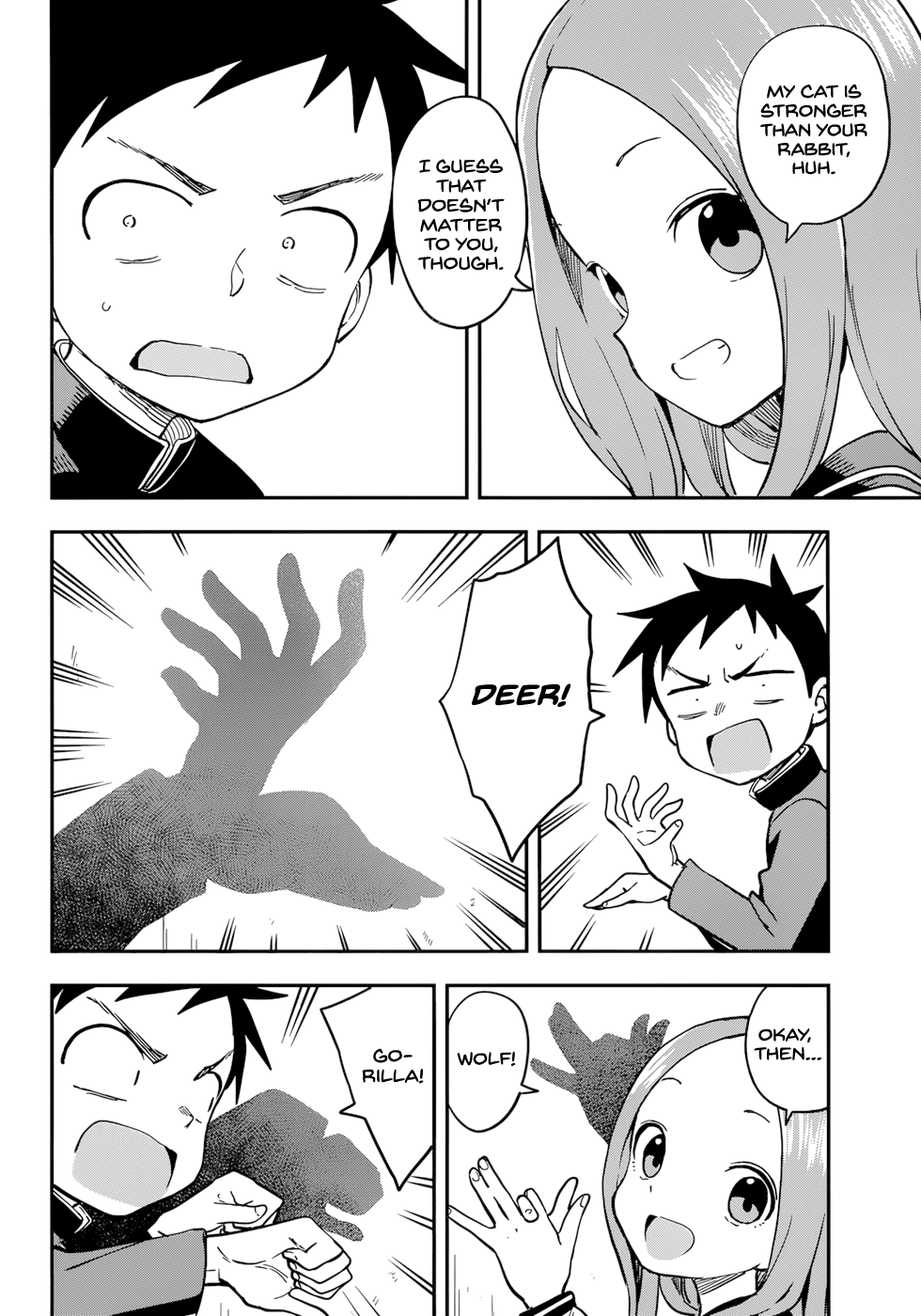 Karakai Jouzu no Takagi-san Chapter 157 page 8 - Chapter 157: Playing With Shadows