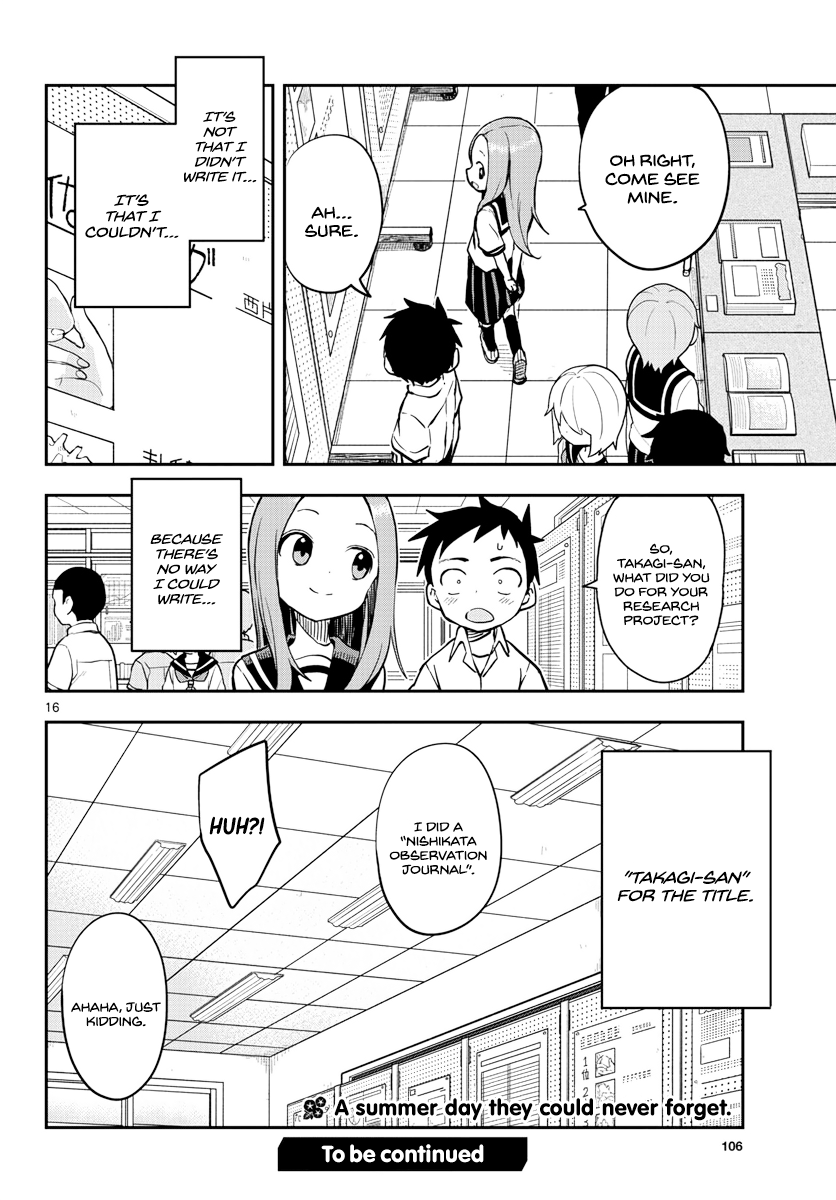 Karakai Jouzu no Takagi-san Chapter 158 page 18 - Chapter 158: Beautiful Things