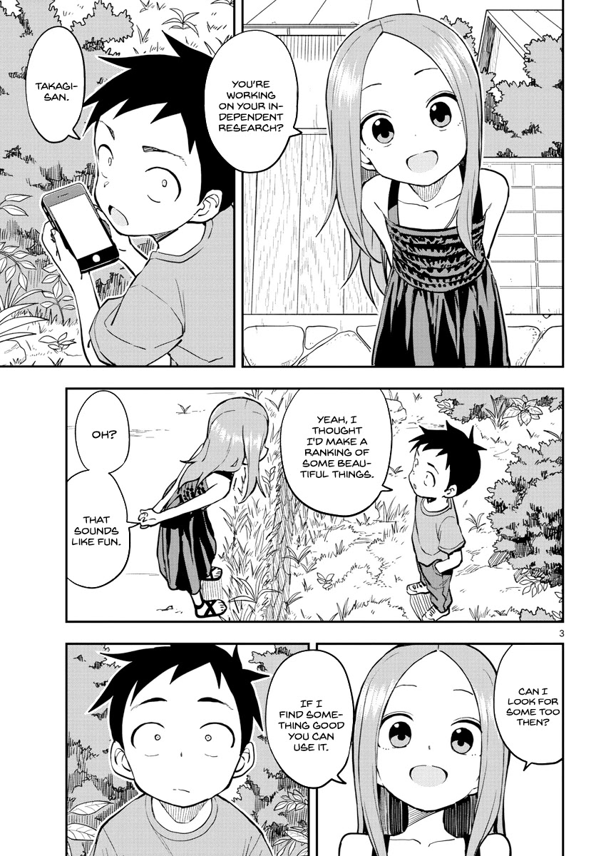 Karakai Jouzu no Takagi-san Chapter 158 page 5 - Chapter 158: Beautiful Things