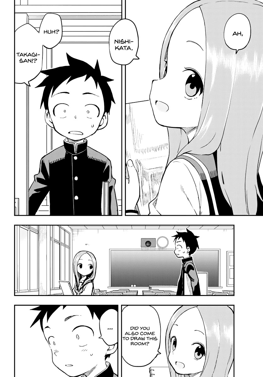 Karakai Jouzu no Takagi-san Chapter 159 page 14 - Chapter 159: Sketch