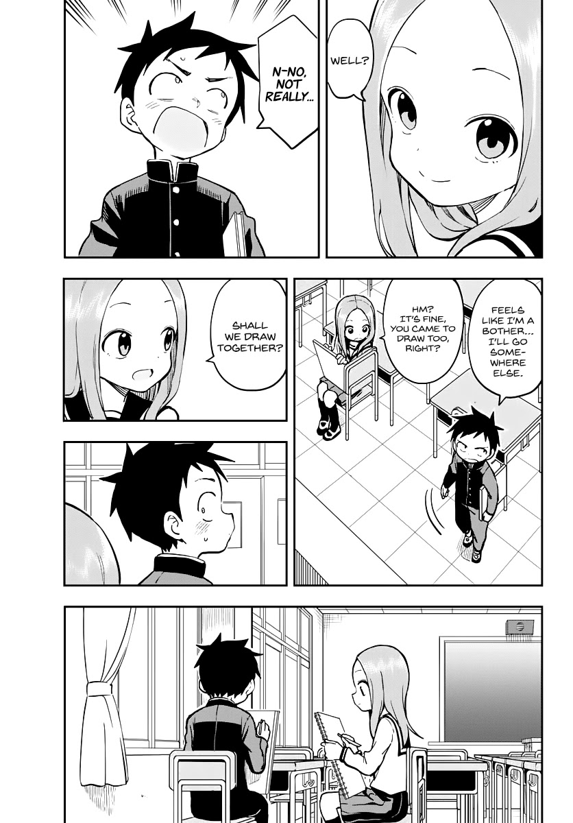 Karakai Jouzu no Takagi-san Chapter 159 page 15 - Chapter 159: Sketch