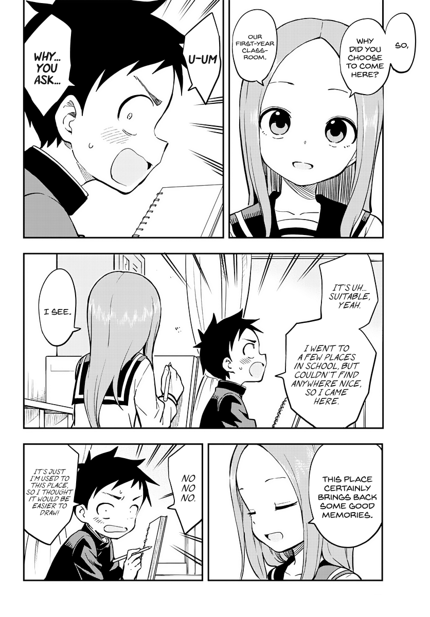 Karakai Jouzu no Takagi-san Chapter 159 page 16 - Chapter 159: Sketch