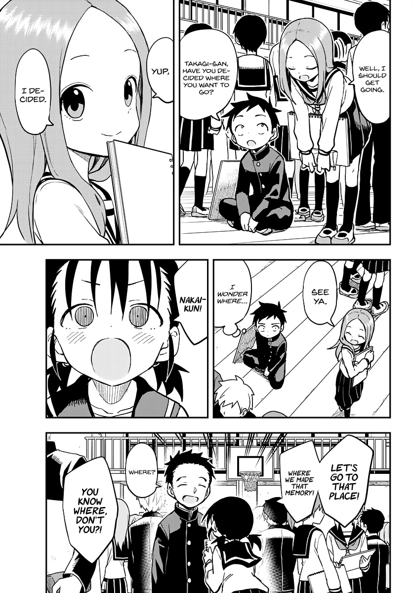 Karakai Jouzu no Takagi-san Chapter 159 page 5 - Chapter 159: Sketch