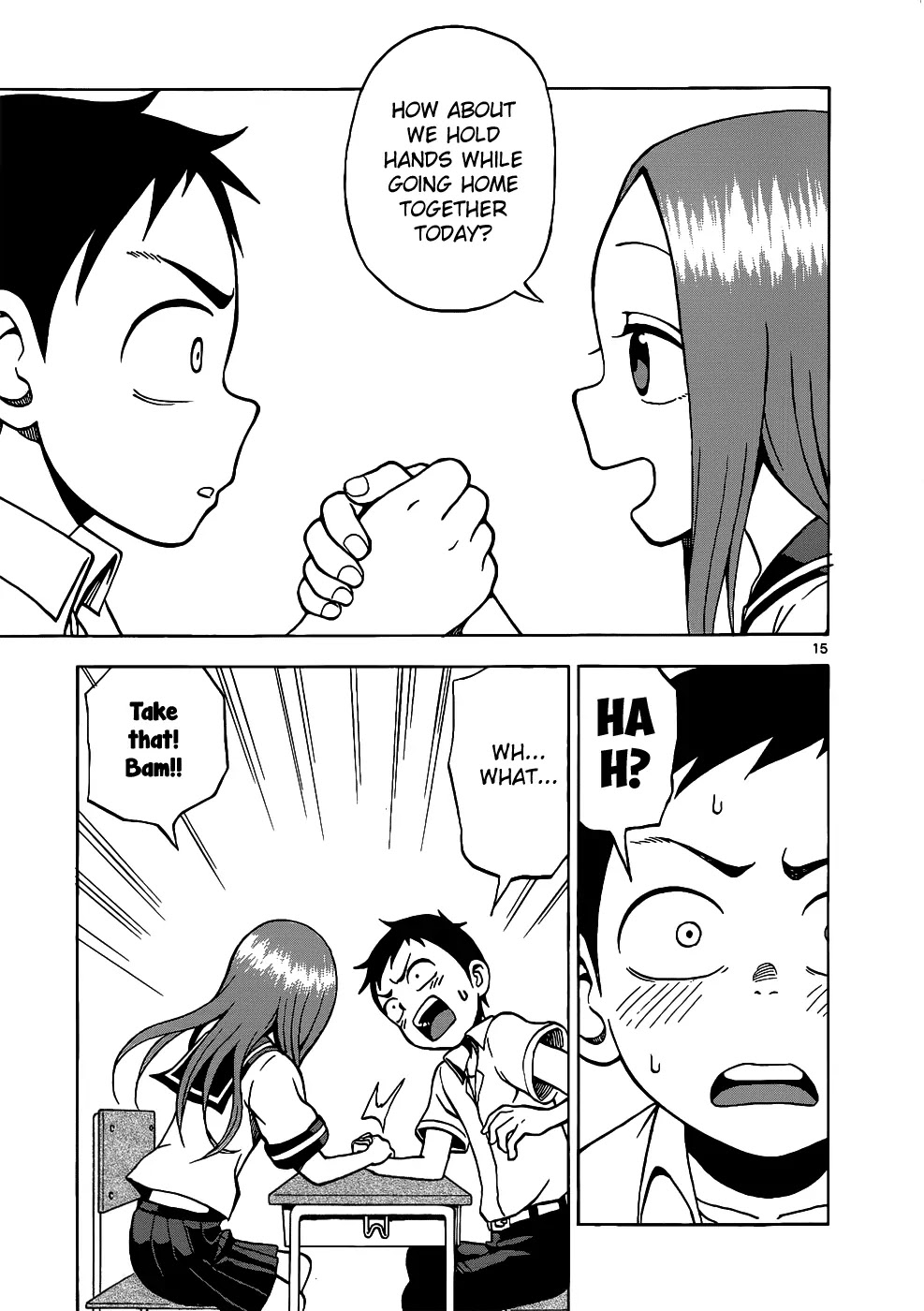 Karakai Jouzu no Takagi-san Chapter 16 page 16 - Chapter 16: Arm Wrestling