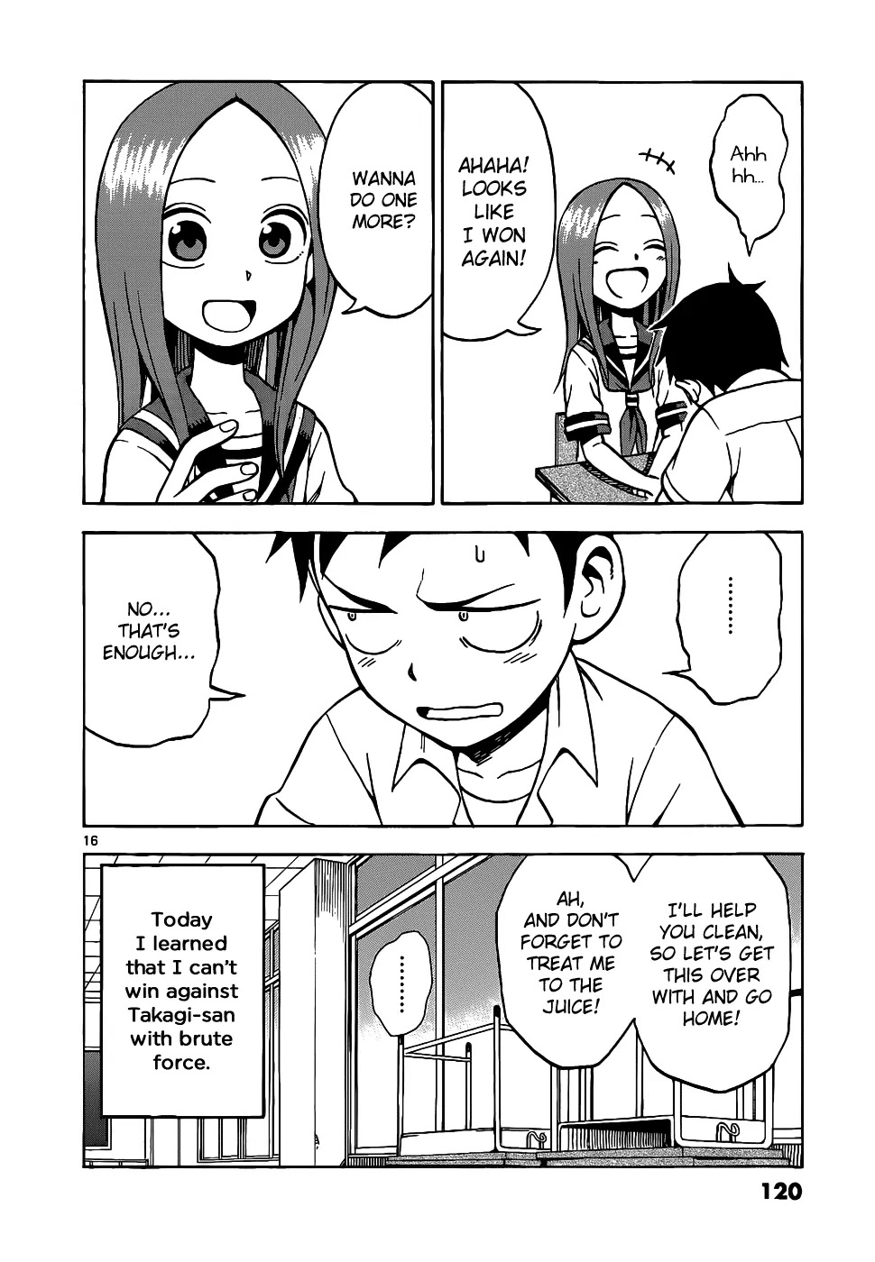 Karakai Jouzu no Takagi-san Chapter 16 page 17 - Chapter 16: Arm Wrestling