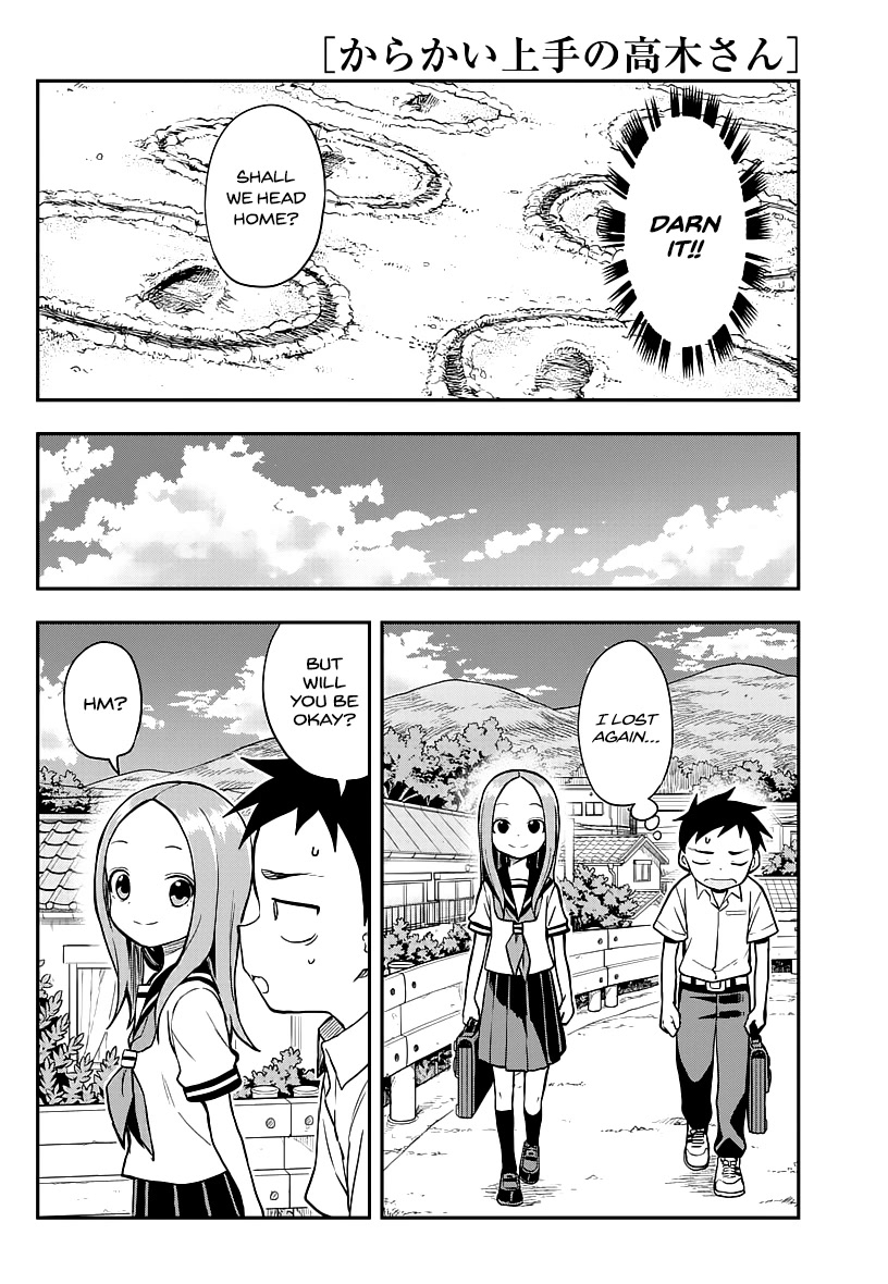Karakai Jouzu no Takagi-san Chapter 164 page 14 - Chapter 164: Hopping