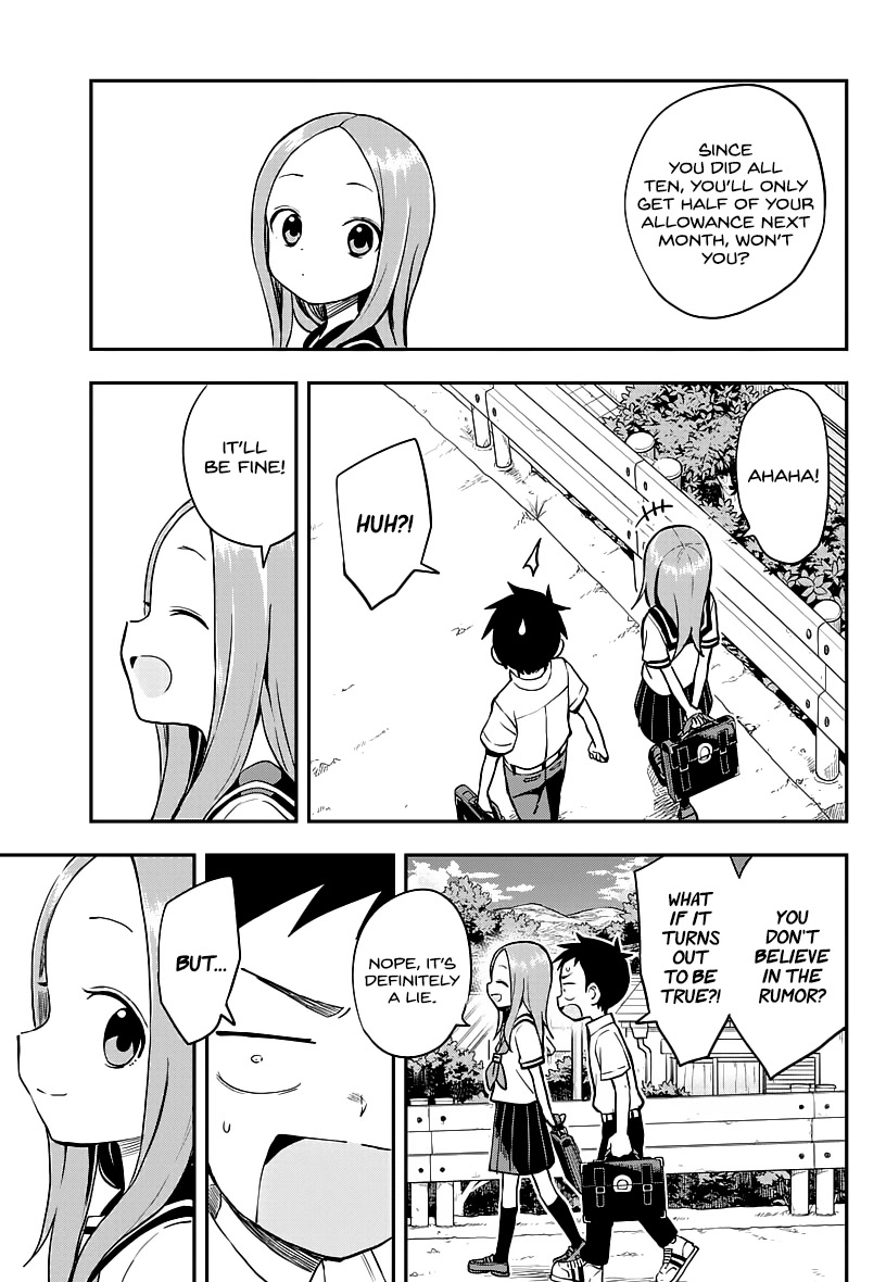 Karakai Jouzu no Takagi-san Chapter 164 page 15 - Chapter 164: Hopping