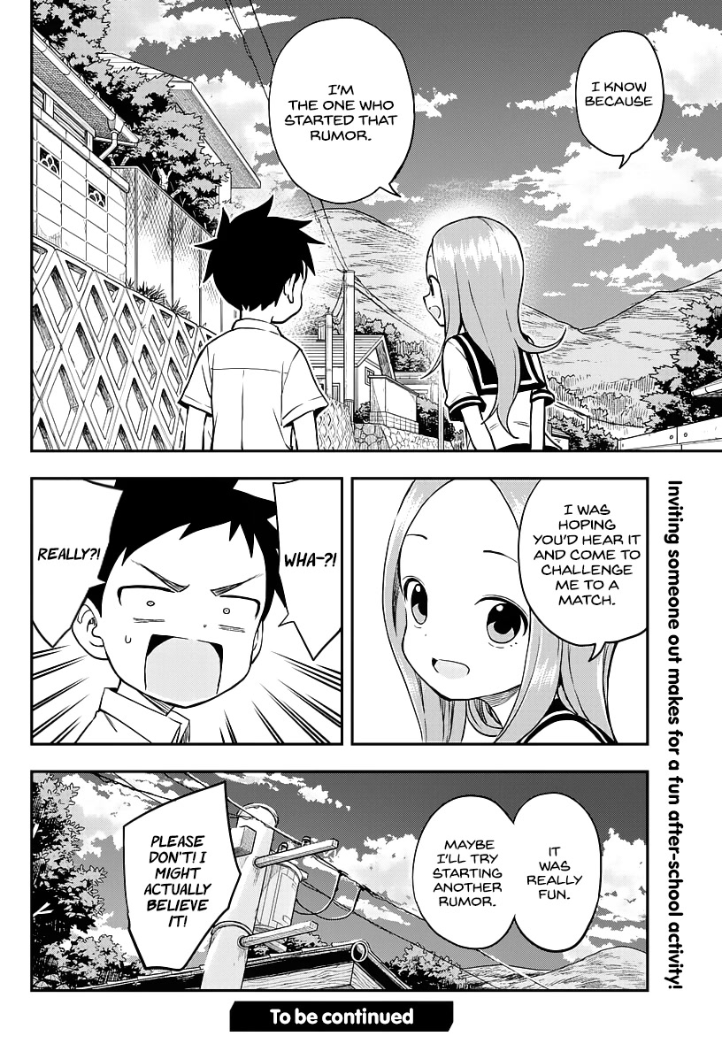 Karakai Jouzu no Takagi-san Chapter 164 page 16 - Chapter 164: Hopping