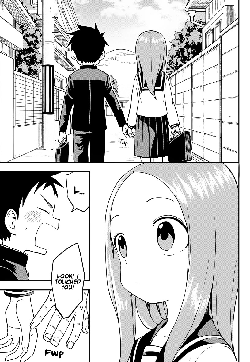 Karakai Jouzu no Takagi-san Chapter 165 page 13 - Chapter 165: Touch