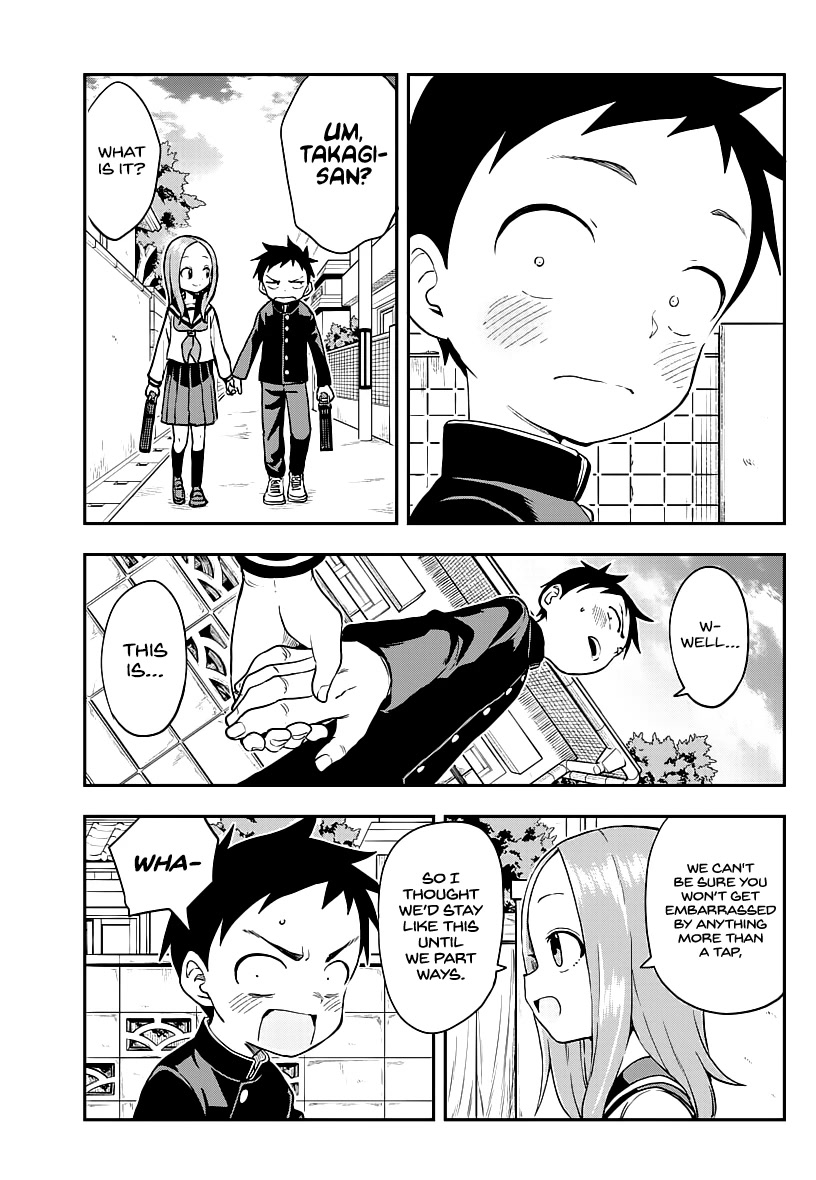 Karakai Jouzu no Takagi-san Chapter 165 page 15 - Chapter 165: Touch