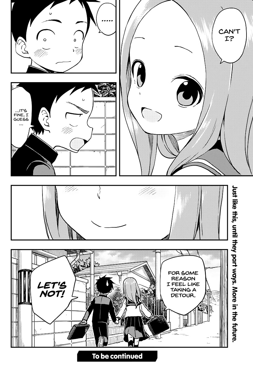 Karakai Jouzu no Takagi-san Chapter 165 page 16 - Chapter 165: Touch