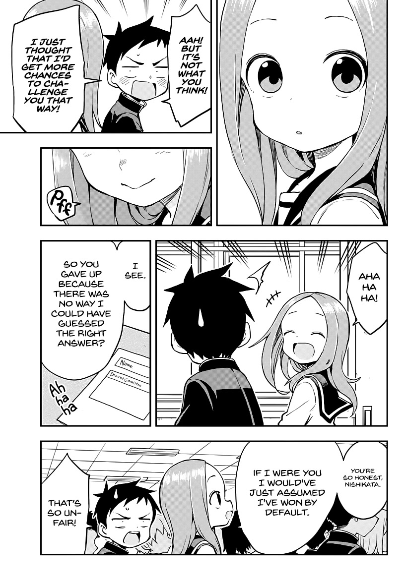 Karakai Jouzu no Takagi-san Chapter 166 page 15 - Chapter 166: Picking a Committee