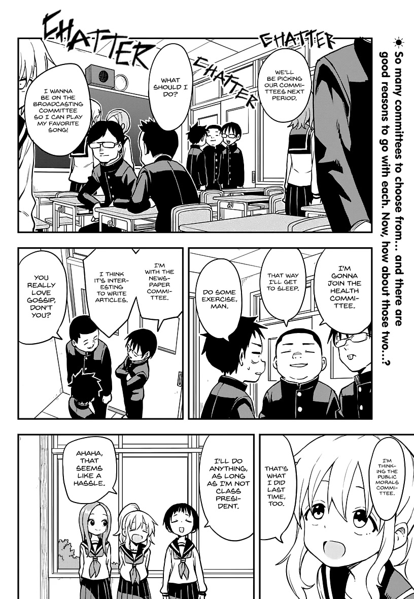 Karakai Jouzu no Takagi-san Chapter 166 page 4 - Chapter 166: Picking a Committee