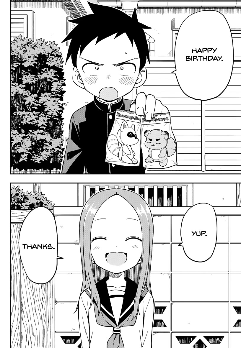 Karakai Jouzu no Takagi-san Chapter 168 page 14 - Chapter 168: Birthday