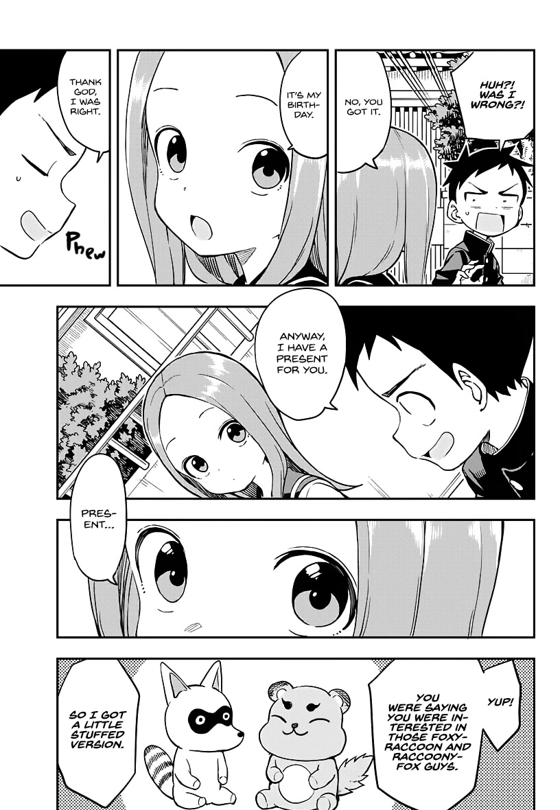 Karakai Jouzu no Takagi-san Chapter 168 page 3 - Chapter 168: Birthday