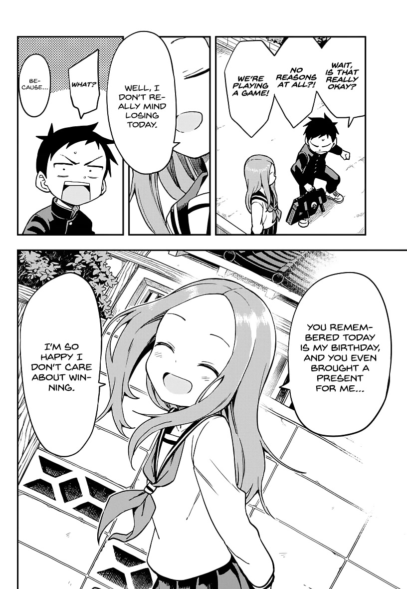 Karakai Jouzu no Takagi-san Chapter 168 page 8 - Chapter 168: Birthday