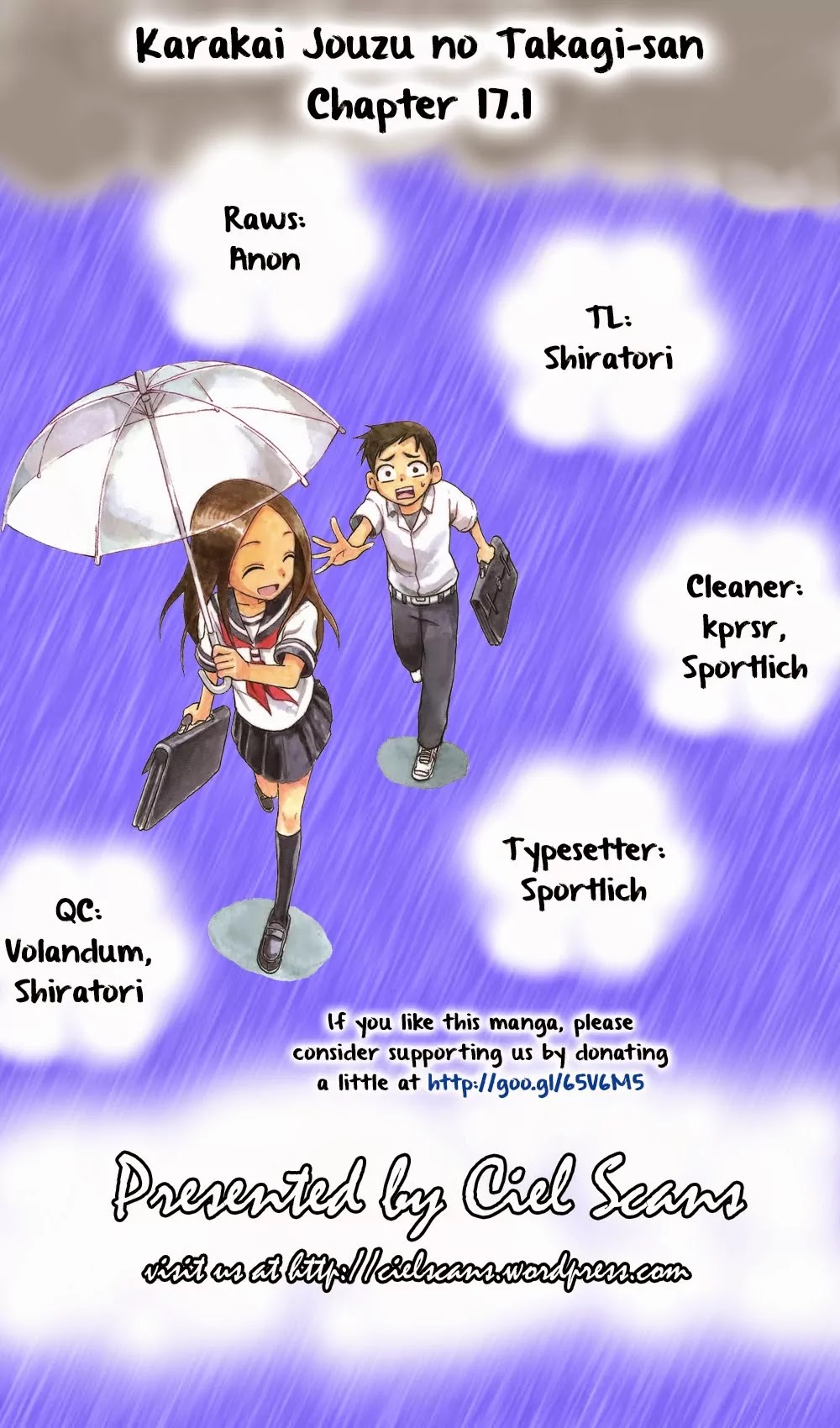 Karakai Jouzu no Takagi-san Chapter 17.1 page 1 - Chapter 17.1: Extra: Seat Change