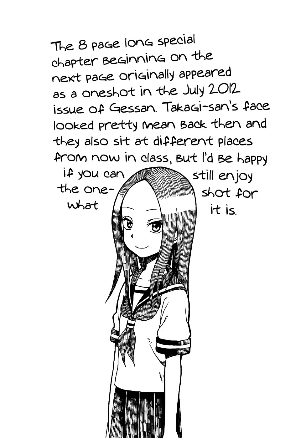 Karakai Jouzu no Takagi-san Chapter 17.1 page 2 - Chapter 17.1: Extra: Seat Change