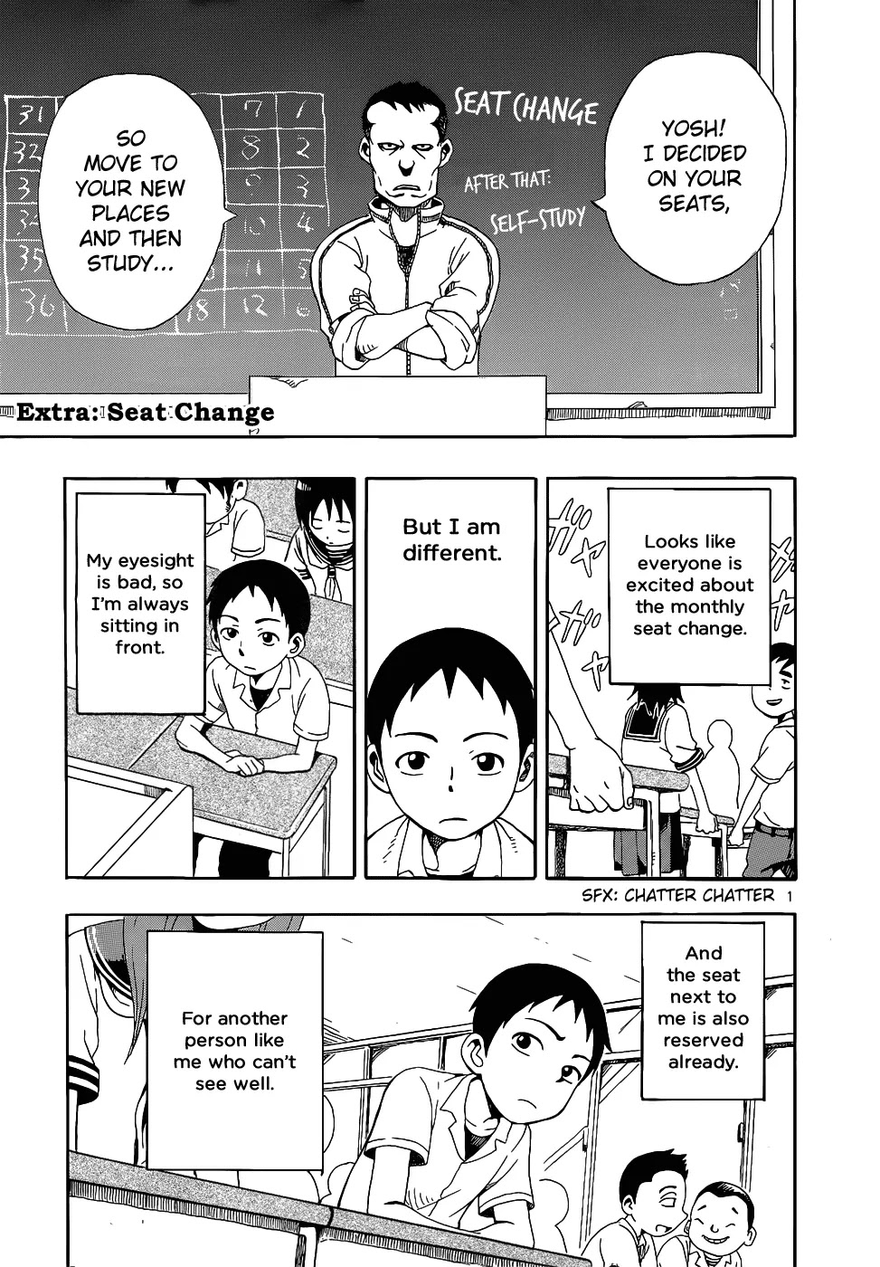Karakai Jouzu no Takagi-san Chapter 17.1 page 3 - Chapter 17.1: Extra: Seat Change