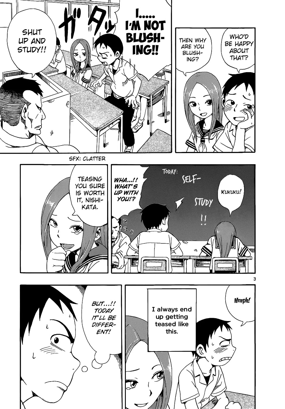 Karakai Jouzu no Takagi-san Chapter 17.1 page 5 - Chapter 17.1: Extra: Seat Change