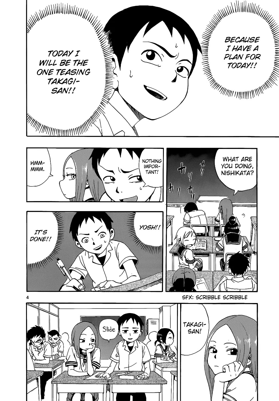 Karakai Jouzu no Takagi-san Chapter 17.1 page 6 - Chapter 17.1: Extra: Seat Change