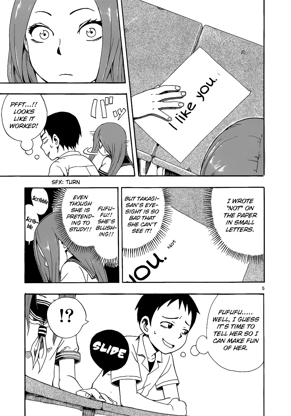 Karakai Jouzu no Takagi-san Chapter 17.1 page 7 - Chapter 17.1: Extra: Seat Change