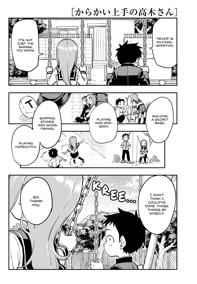 Karakai Jouzu no Takagi-san Chapter 170 page 10 - Chapter 170: Swings