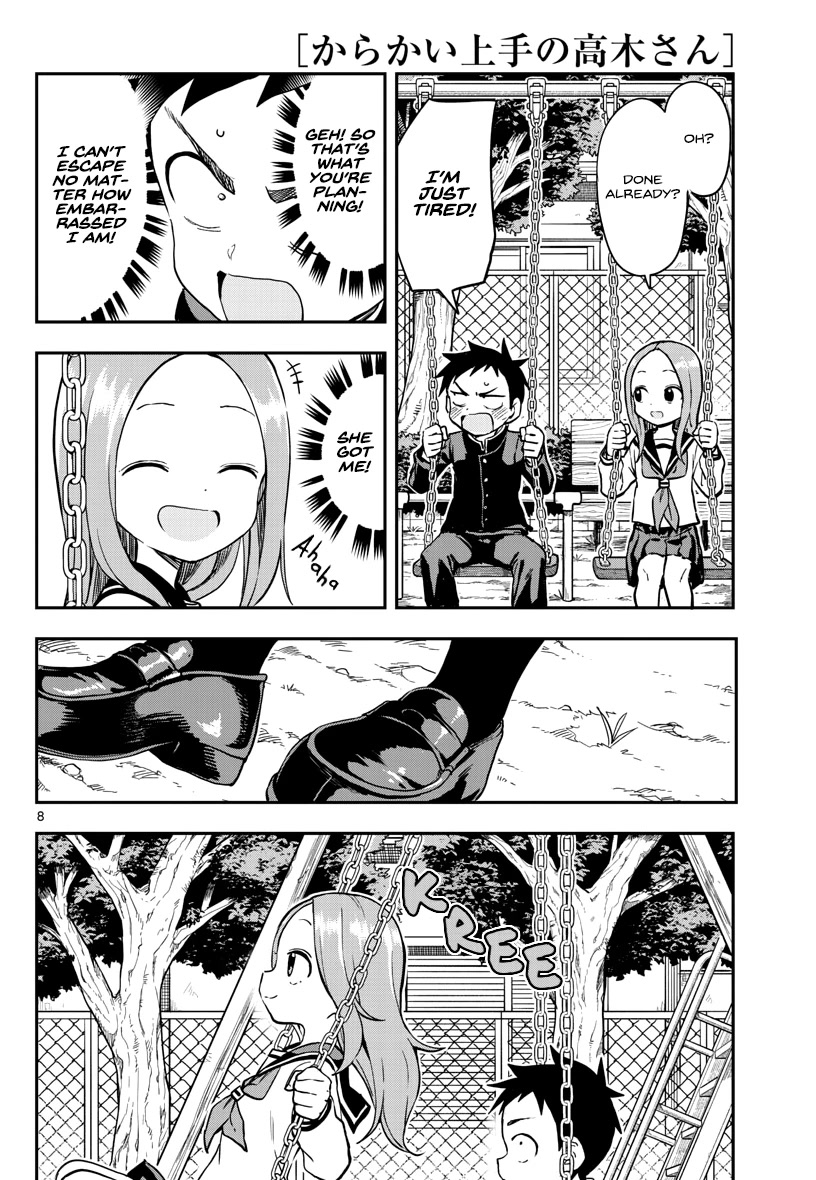 Karakai Jouzu no Takagi-san Chapter 170 page 8 - Chapter 170: Swings