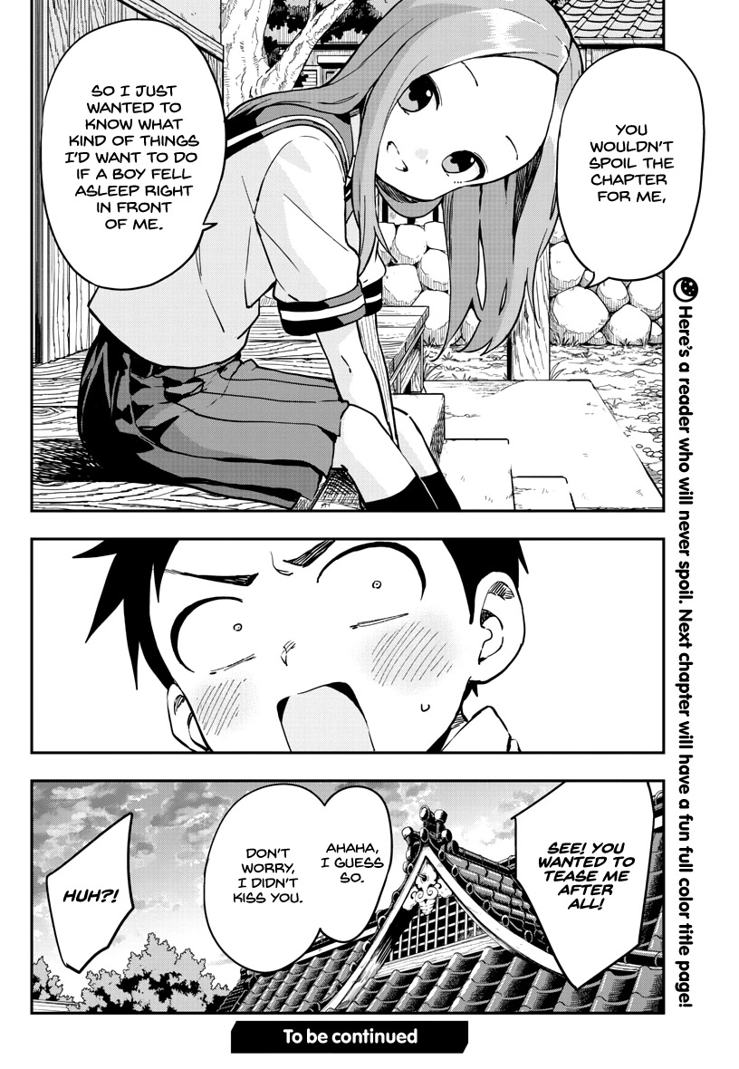 Karakai Jouzu no Takagi-san Chapter 172 page 15 - Chapter 172: Staying Up Late
