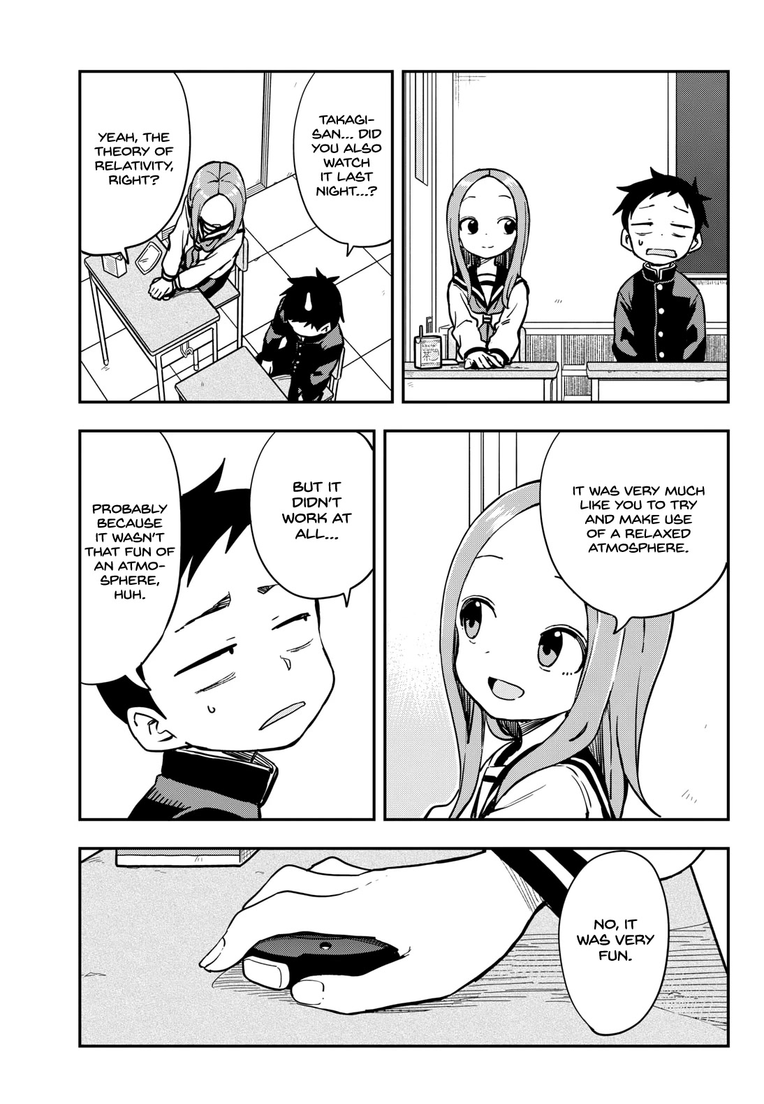 Karakai Jouzu no Takagi-san Chapter 173 page 15 - Chapter 173: Theory of Relativity
