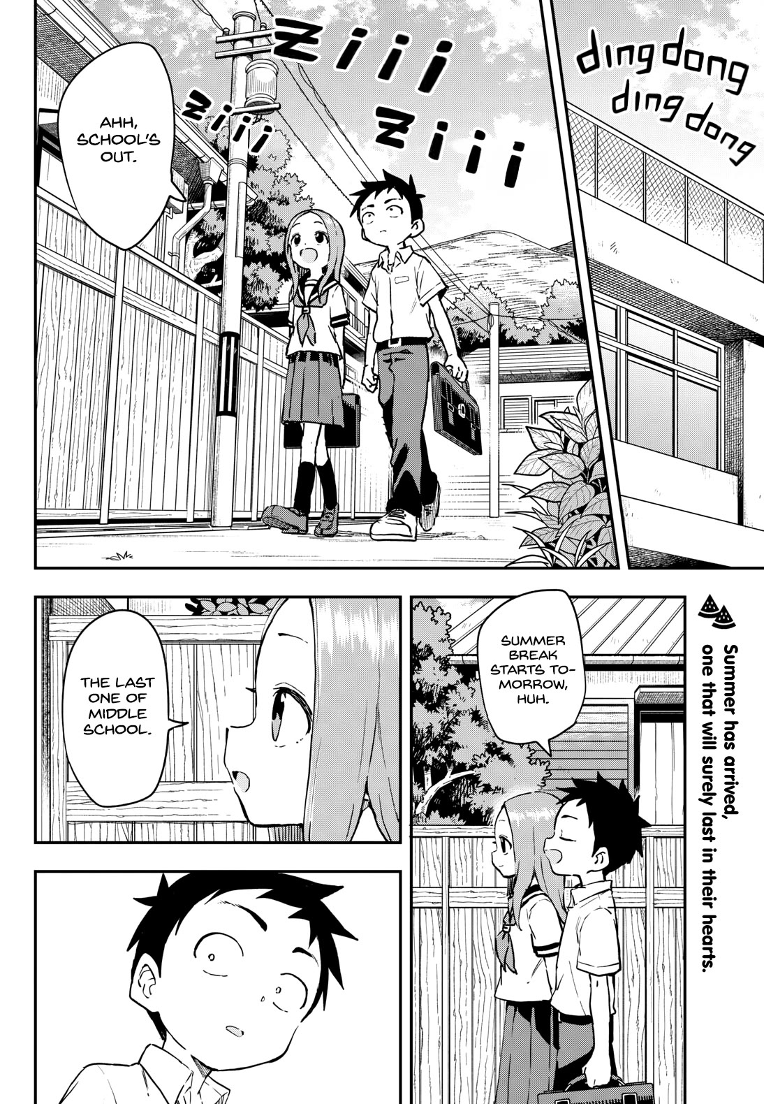 Karakai Jouzu no Takagi-san Chapter 176 page 2 - Chapter 176: Line