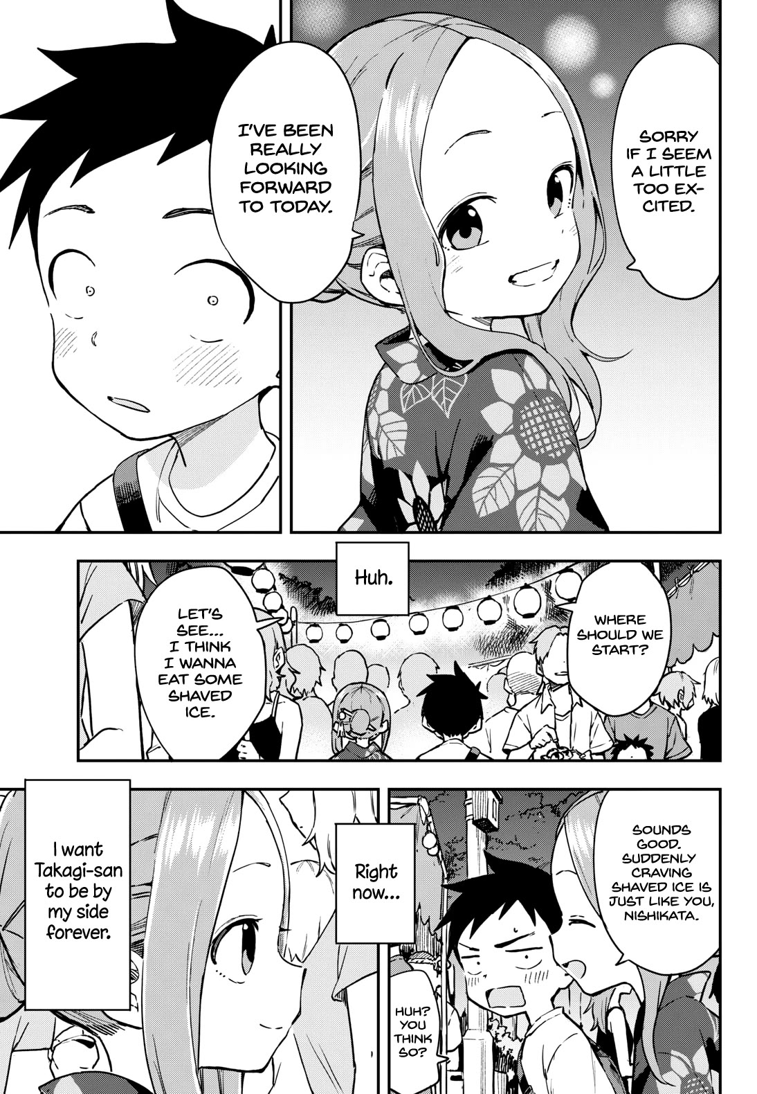Karakai Jouzu no Takagi-san Chapter 177 page 5 - Chapter 177: Summer Festival [END]