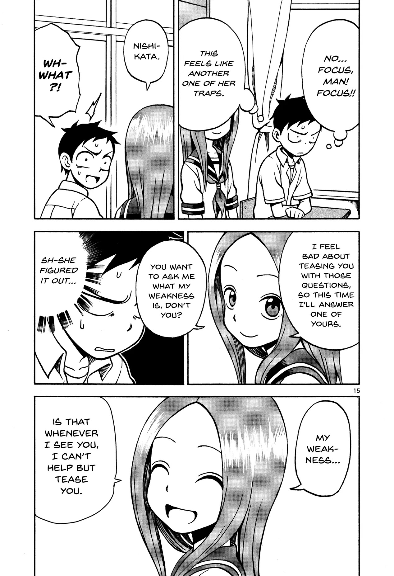 Karakai Jouzu no Takagi-san Chapter 19 page 15 - Chapter 19: Question