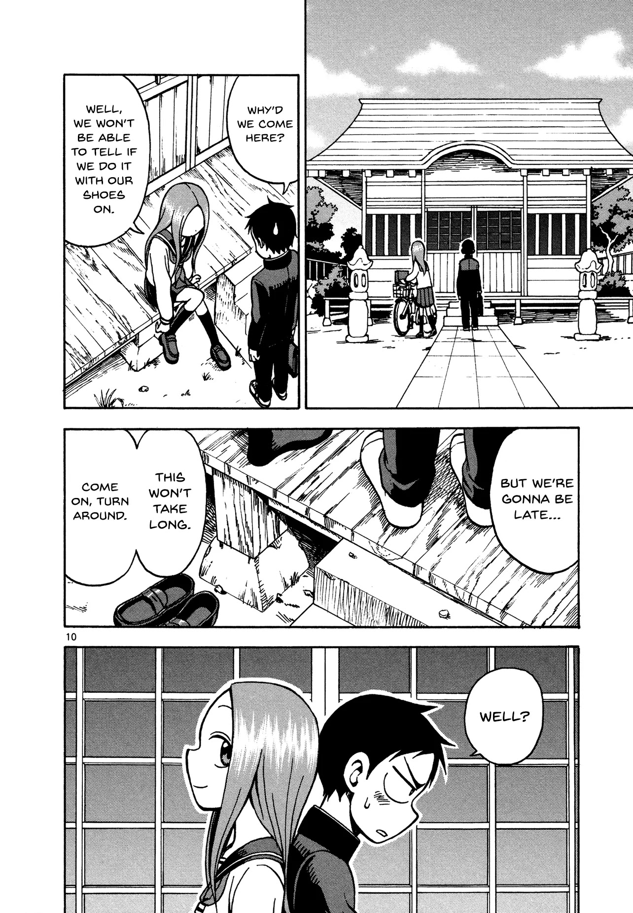 Karakai Jouzu no Takagi-san Chapter 20 page 10 - Chapter 20: Who's Tallest?