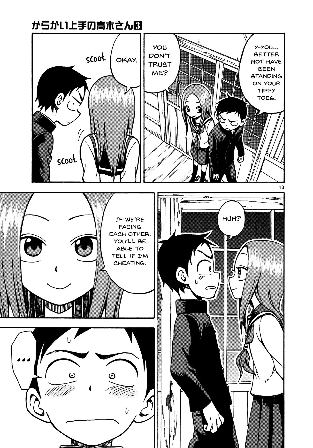 Karakai Jouzu no Takagi-san Chapter 20 page 13 - Chapter 20: Who's Tallest?