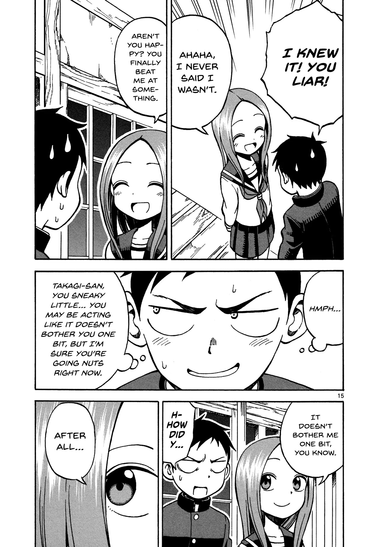Karakai Jouzu no Takagi-san Chapter 20 page 15 - Chapter 20: Who's Tallest?