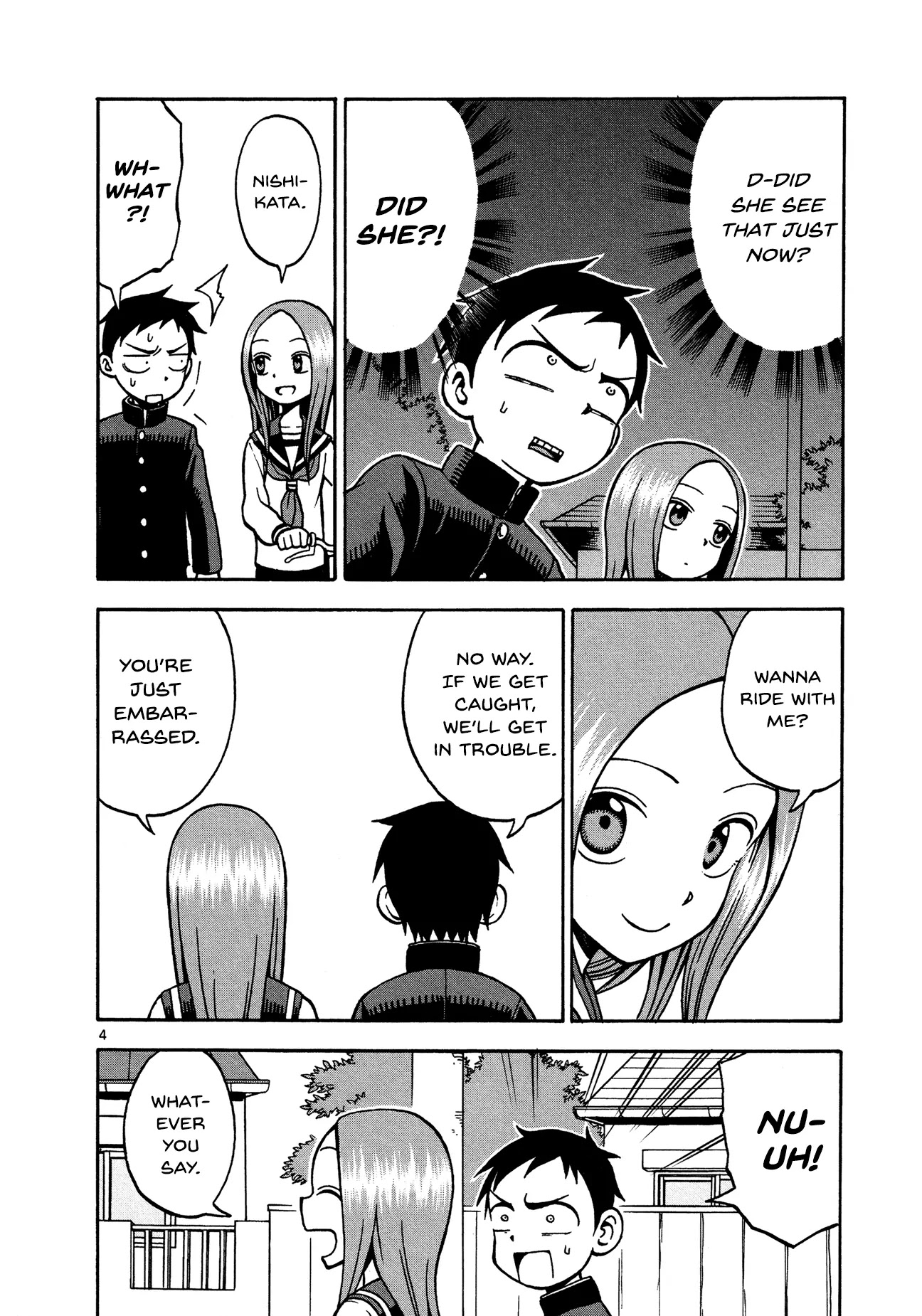 Karakai Jouzu no Takagi-san Chapter 20 page 4 - Chapter 20: Who's Tallest?