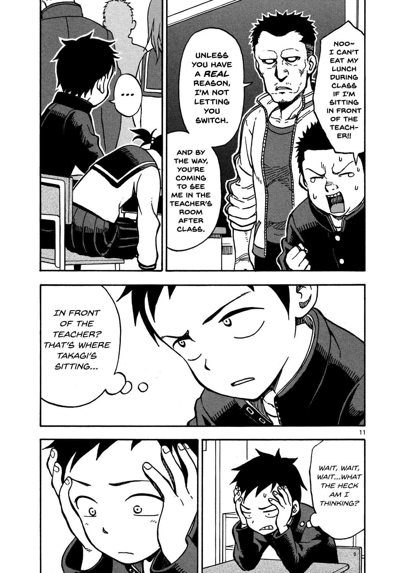 Karakai Jouzu no Takagi-san Chapter 21 page 11 - Chapter 21: Changing Seats
