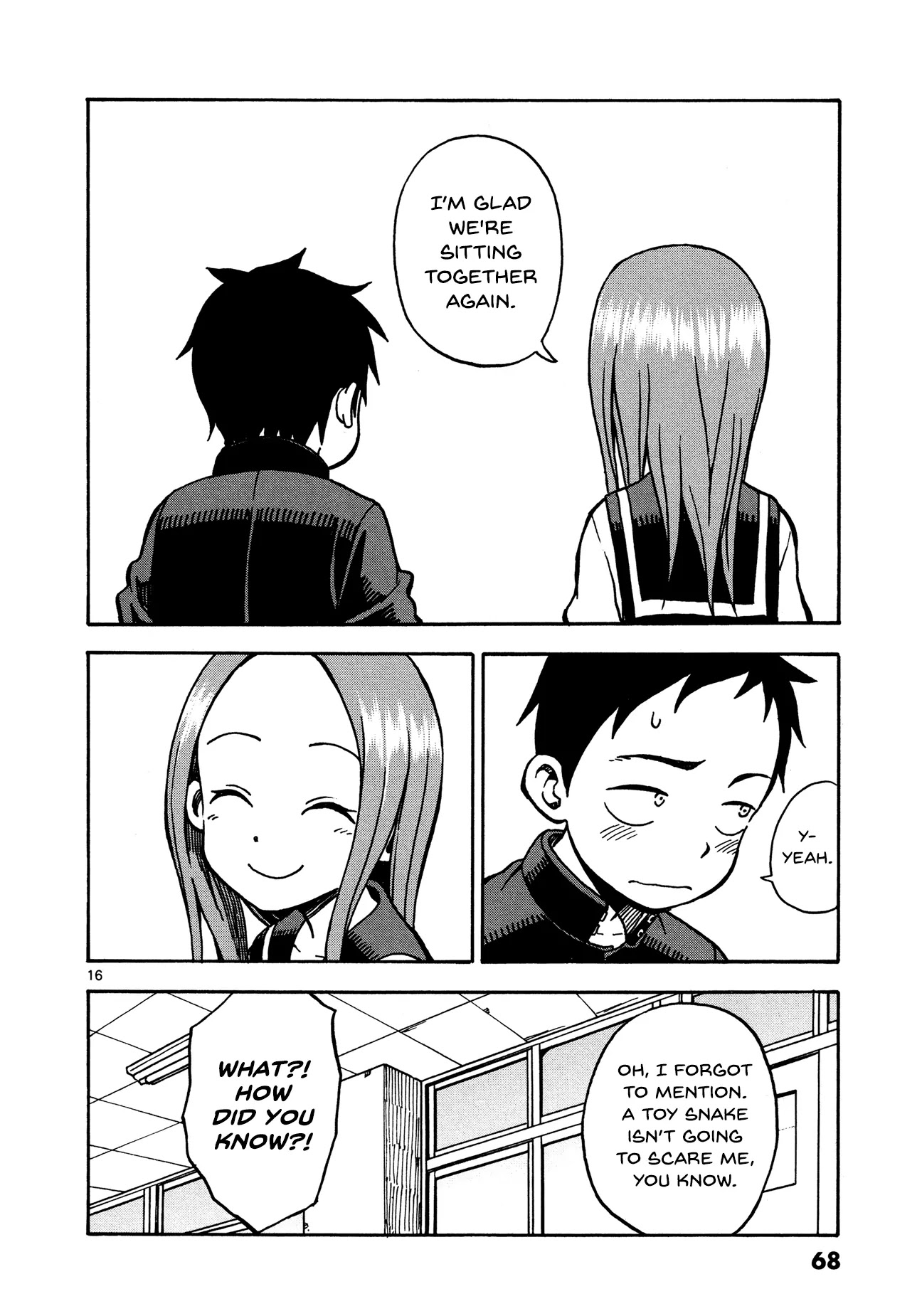 Karakai Jouzu no Takagi-san Chapter 21 page 16 - Chapter 21: Changing Seats
