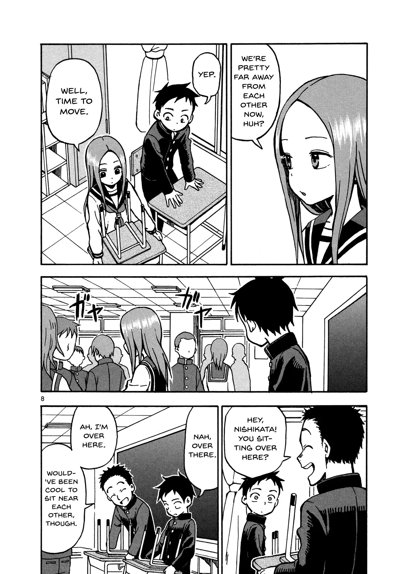 Karakai Jouzu no Takagi-san Chapter 21 page 8 - Chapter 21: Changing Seats
