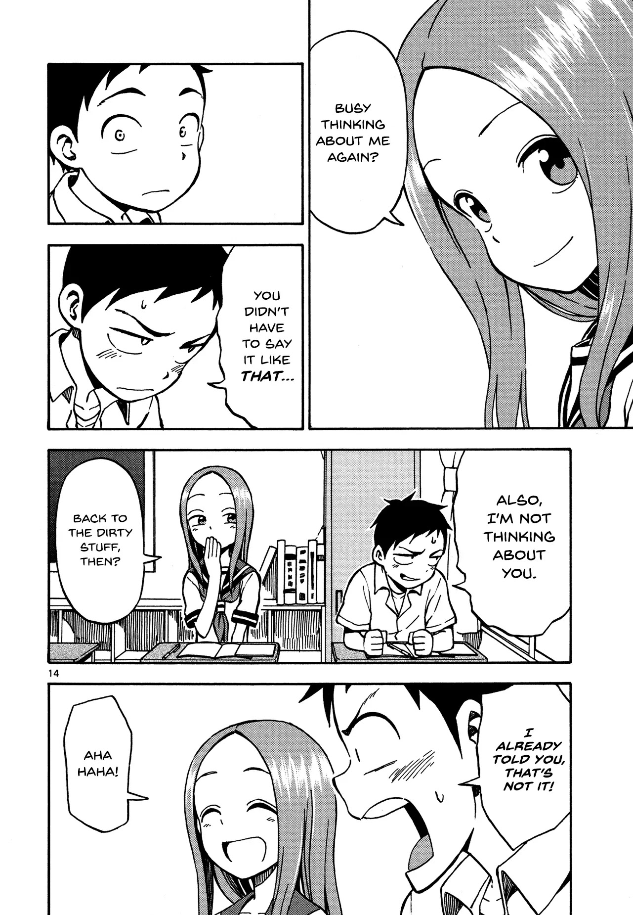 Karakai Jouzu no Takagi-san Chapter 22 page 14 - Chapter 22: English Translation