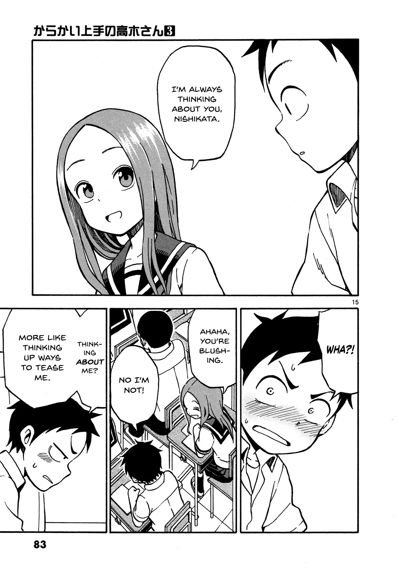Karakai Jouzu no Takagi-san Chapter 22 page 15 - Chapter 22: English Translation