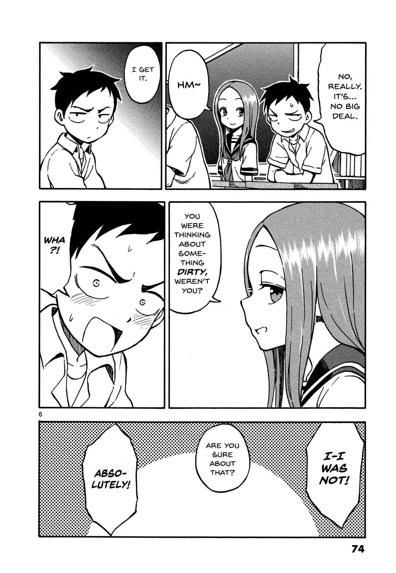 Karakai Jouzu no Takagi-san Chapter 22 page 6 - Chapter 22: English Translation
