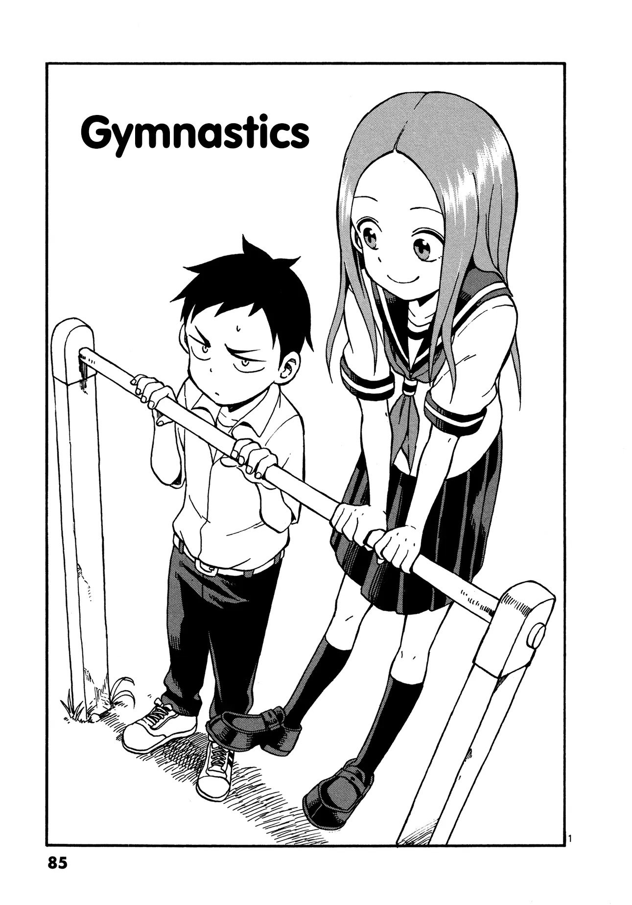 Karakai Jouzu no Takagi-san Chapter 23 page 1 - Chapter 23: Gymnastics