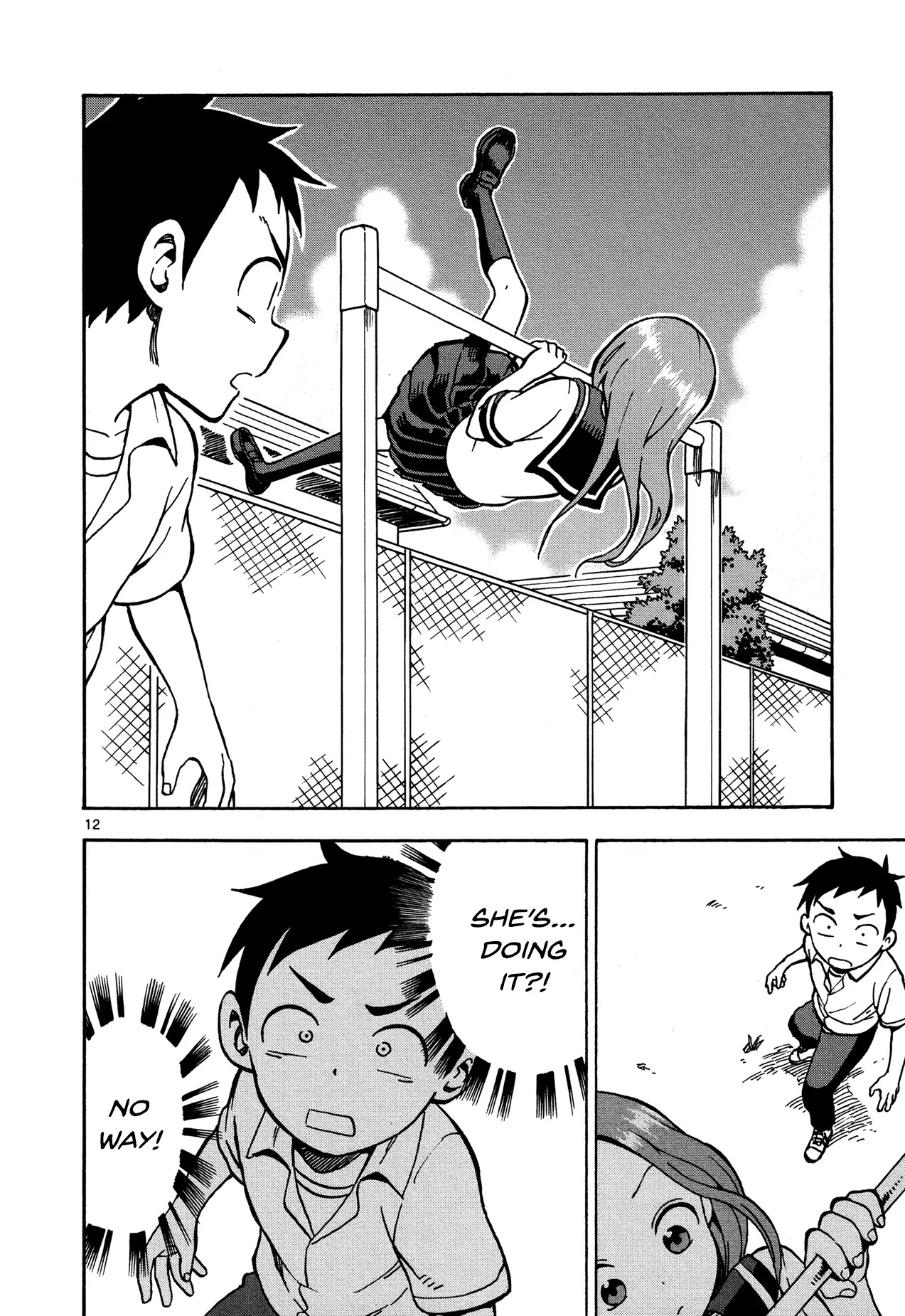 Karakai Jouzu no Takagi-san Chapter 23 page 12 - Chapter 23: Gymnastics