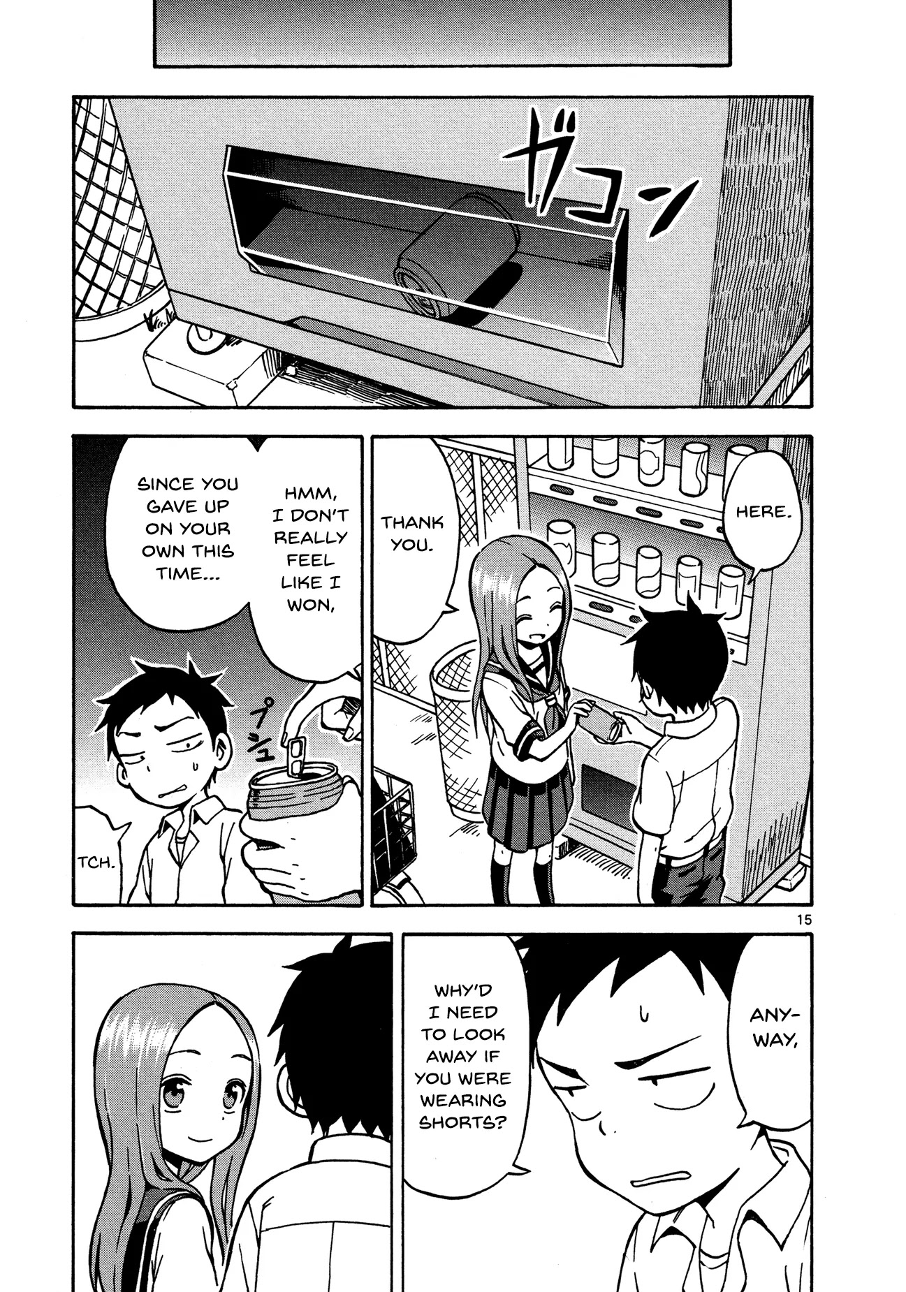 Karakai Jouzu no Takagi-san Chapter 23 page 15 - Chapter 23: Gymnastics
