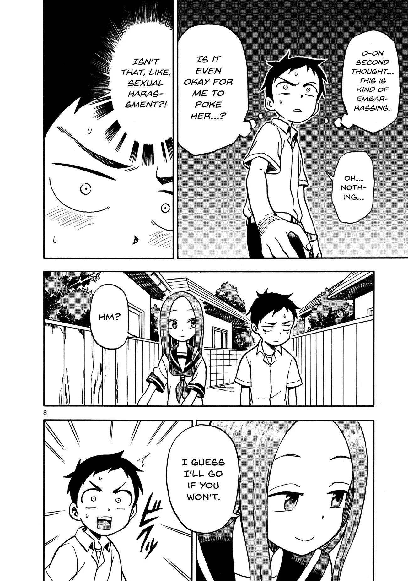 Karakai Jouzu no Takagi-san Chapter 24 page 8 - Chapter 24: Sides